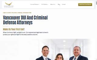 VanWa Legal PLLC - Vancouver DUI & Criminal Defense Lawyer website