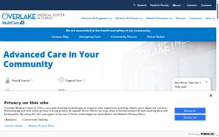 Overlake Clinics Senior Health at Hidden Valley website