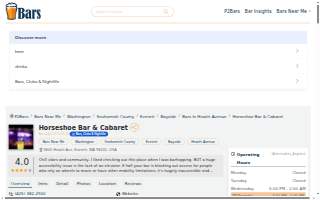 Horseshoe Bar & Cabaret website