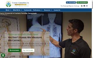 Family Chiropractic & Massage website