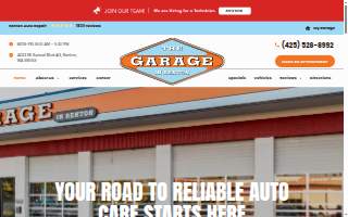 The Garage In Renton website