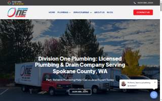 Division One Plumbing website