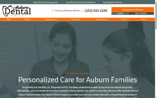 Auburn Dental Smiles website