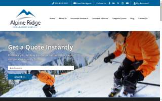 Alpine Ridge Insurance Agency website