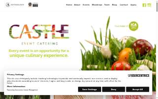 Castle Event Catering website