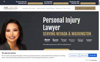 Van Law Firm Injury and Accident Attorneys website