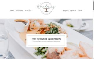Wandering Table Catering website