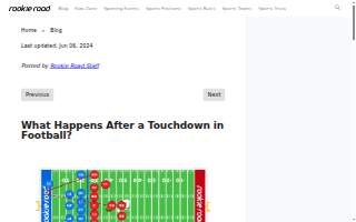 Touchdown Sports Bar website