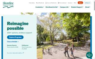 Shoreline Community College website