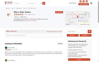 Mai's Hair Salon website