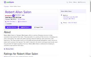 Robert Allan Salon website