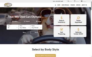 Titus-Will Used Cars Olympia website