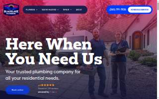 Black Lake Plumbing website