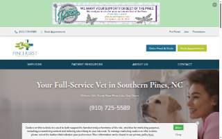 Pinehurst Veterinary Hospital and Surgical Center website