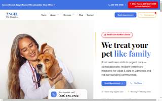 Angel Pet Hospital website