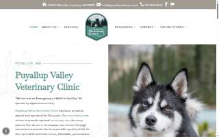 Puyallup Valley Veterinary Clinic website