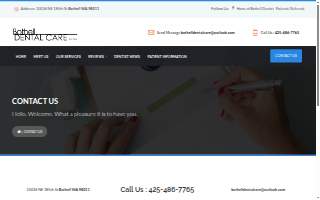 Bothell Dental Care website