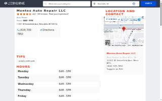 Montez Auto Repair LLC website