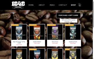 1848 Coffee website