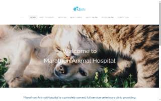 Marathon Animal Hospital website