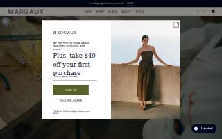 Margaux Brasserie website