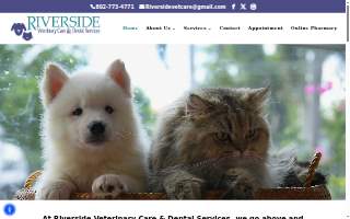 Riverside Veterinary Care website