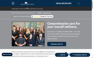 Oak Leaf Family Dental website