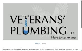 Veterans' Plumbing LLC website
