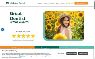 Midwest Dental - West Bend website