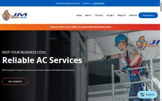 JM Heating and Cooling website
