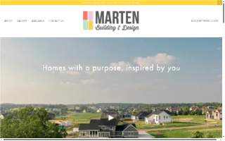 Marten Building & Design website