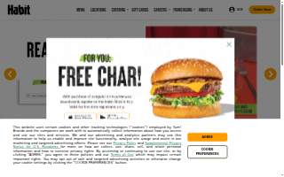 Habit Fitness website