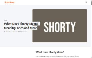 Shorty's kitchen website