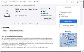 R&T Trucking and Mobile Home Moving Service - Movers website