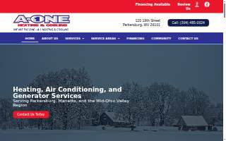 A-1 Heating & Cooling website