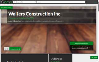 Walters Construction Inc website