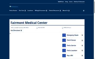 Fairmont Medical Center website