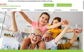 Apple Valley Family Medicine website