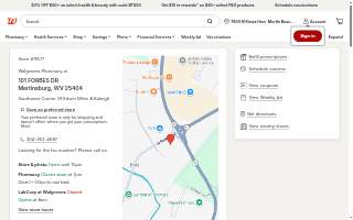 Walgreens of Martinsburg website