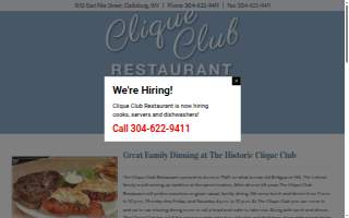 Clique Club website