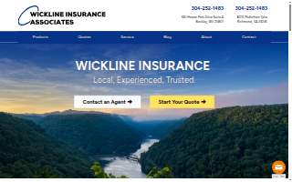 Wickline Insurance website
