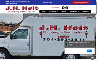 J H Holt Plumbing Heating & AC website