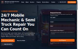 CPA Truck and Trailer Service website