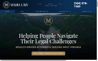 Madia Law Firm website