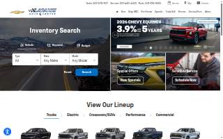 Laramie GM Auto Center website