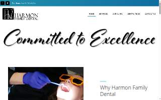 Harmon Family Dental website