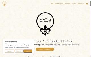 Nola Catering & Private Dining website