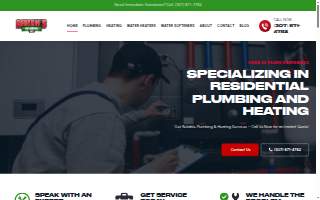 Aaron's Plumbing Inc. website
