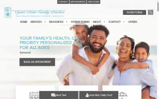 Oyster Point Family Practice website