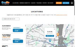 Onelife Fitness - Alexandria website